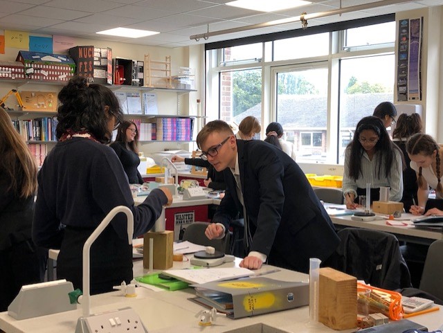 Sixth form students in Science lesson