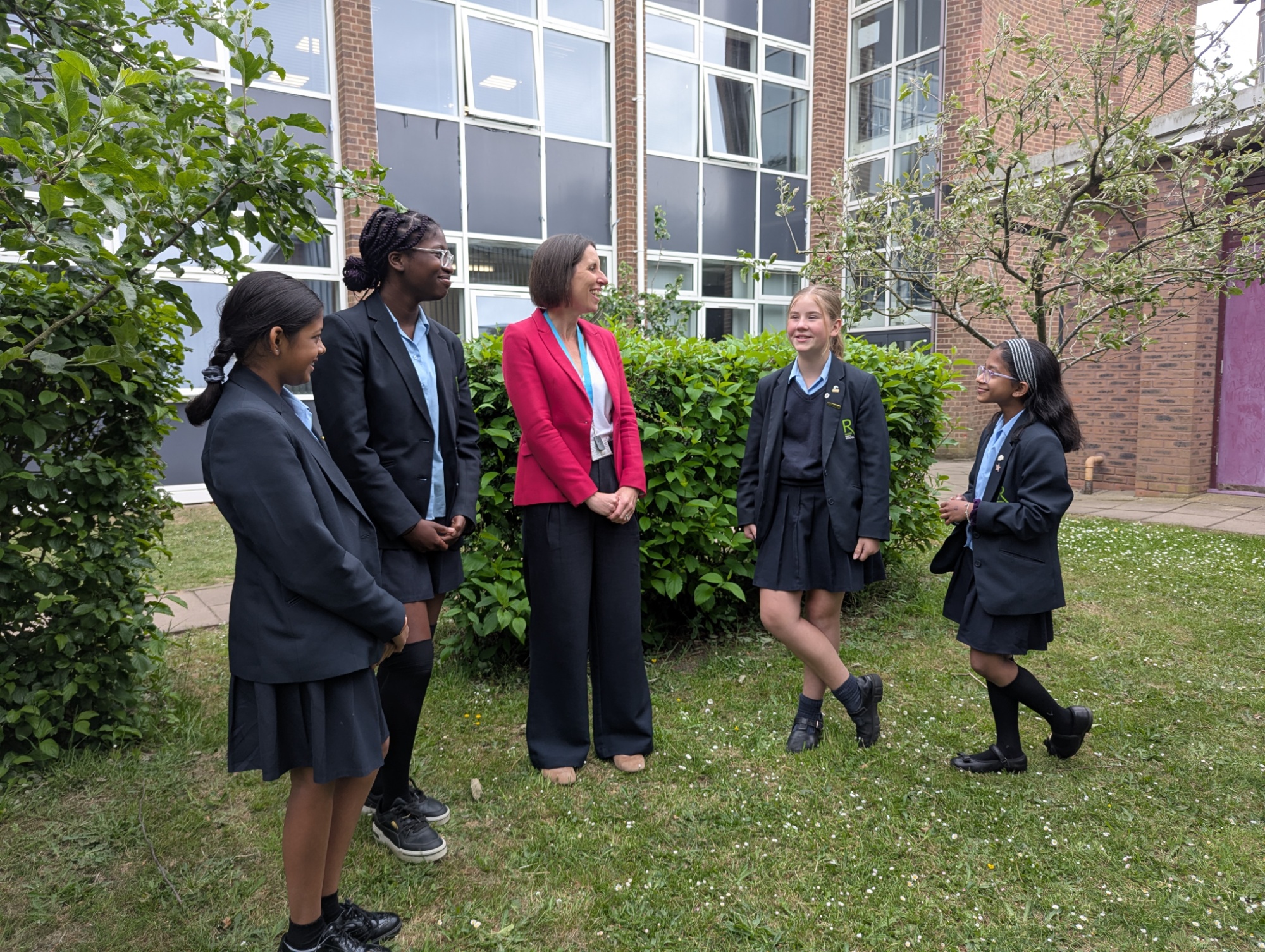 Deputy Head and students