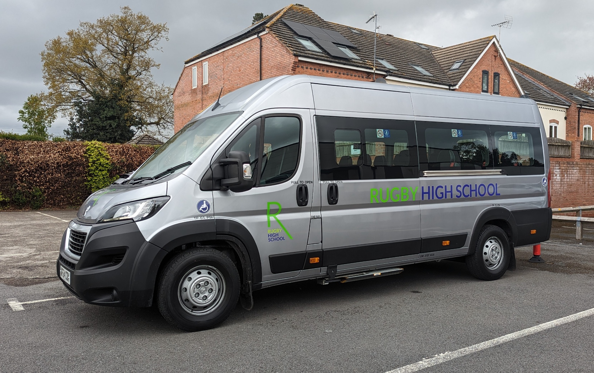 School branded minibus