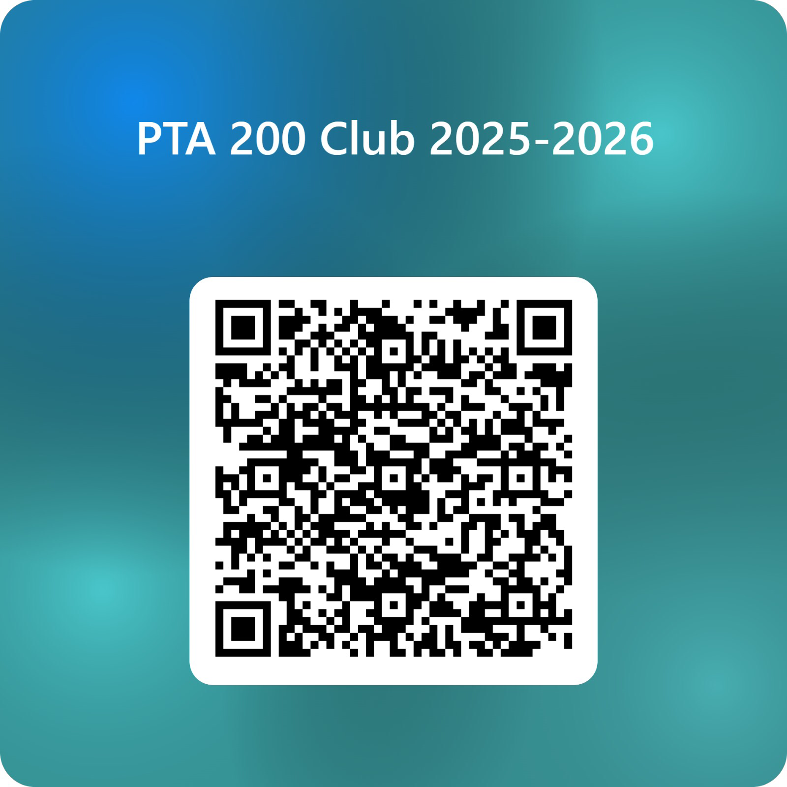 PTA 200 Club QR code