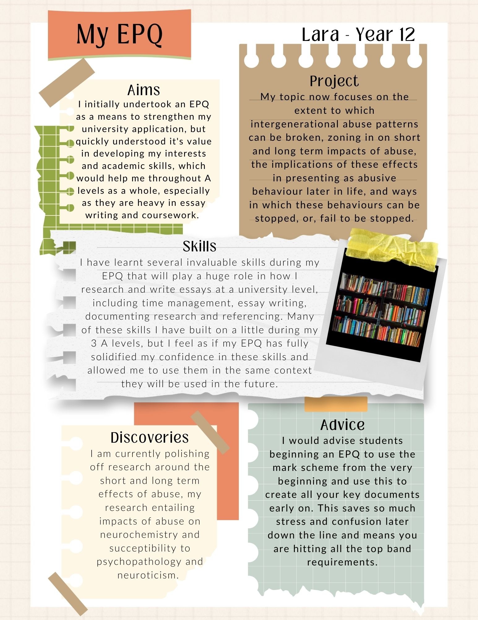 EPQ project example 2026