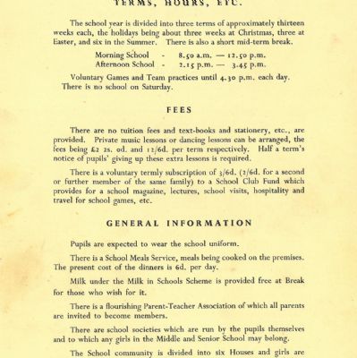 1950s prospectus terms and fees