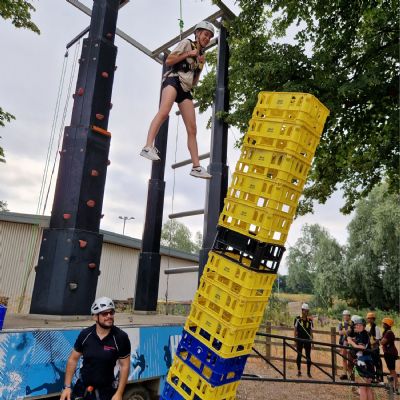 Year 10s Crate stack at Northampton Active