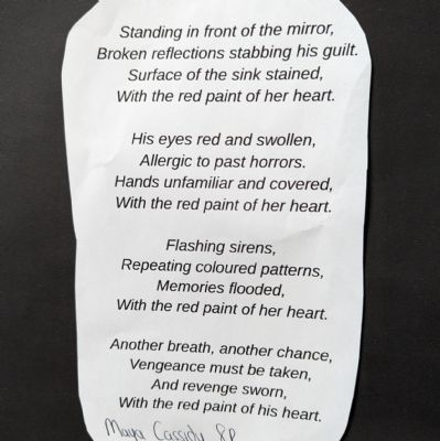 Red Shoes poetry competition 2023 Entry 11