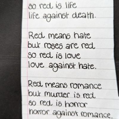 Red Shoes poetry competition 2023 Entry 3