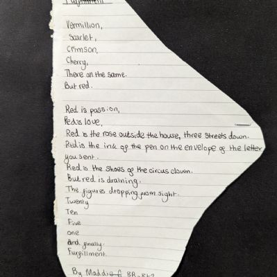 Red Shoes poetry competition 2023 Entry 4